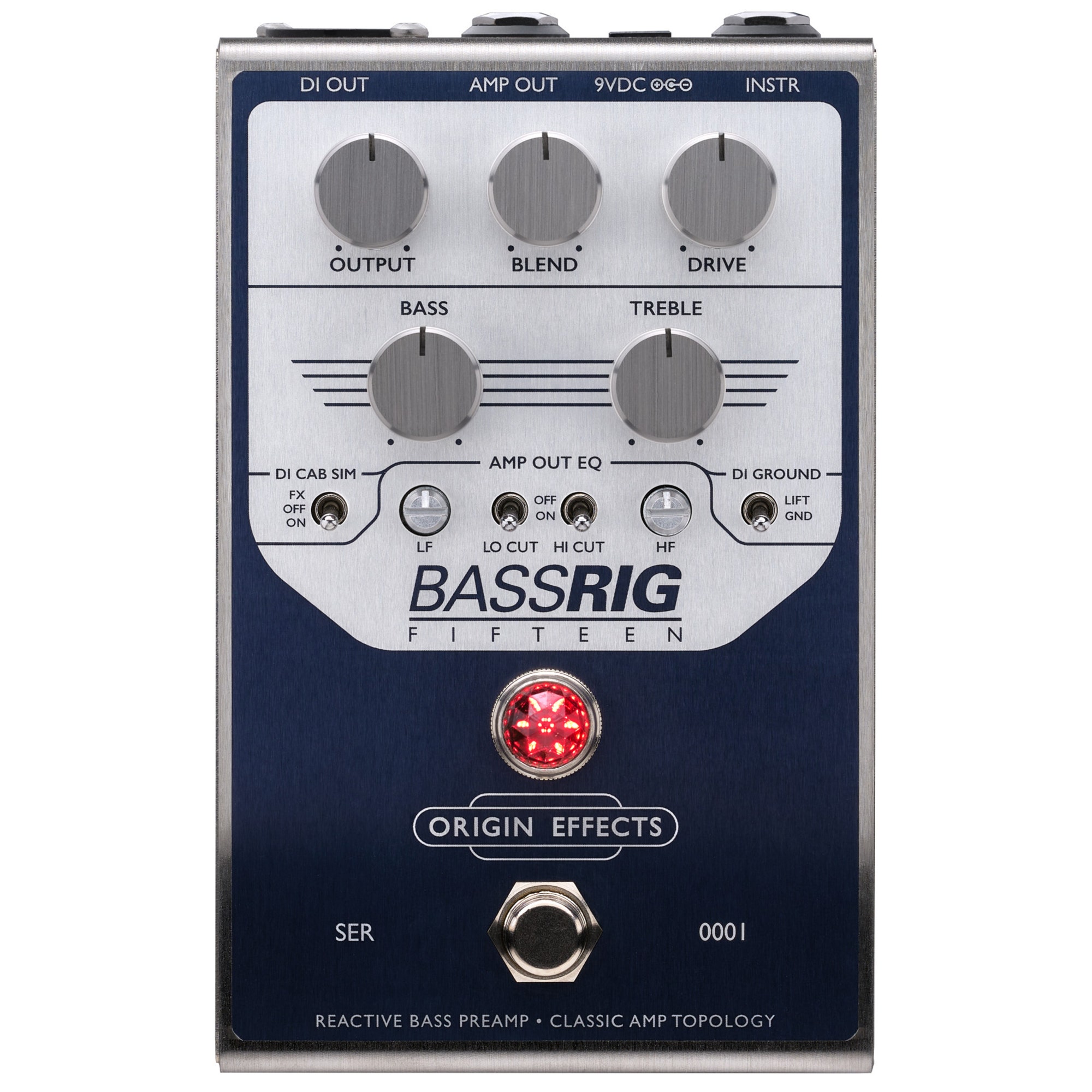 Origin BassRIG 15 Preamp and Overdrive Pedal