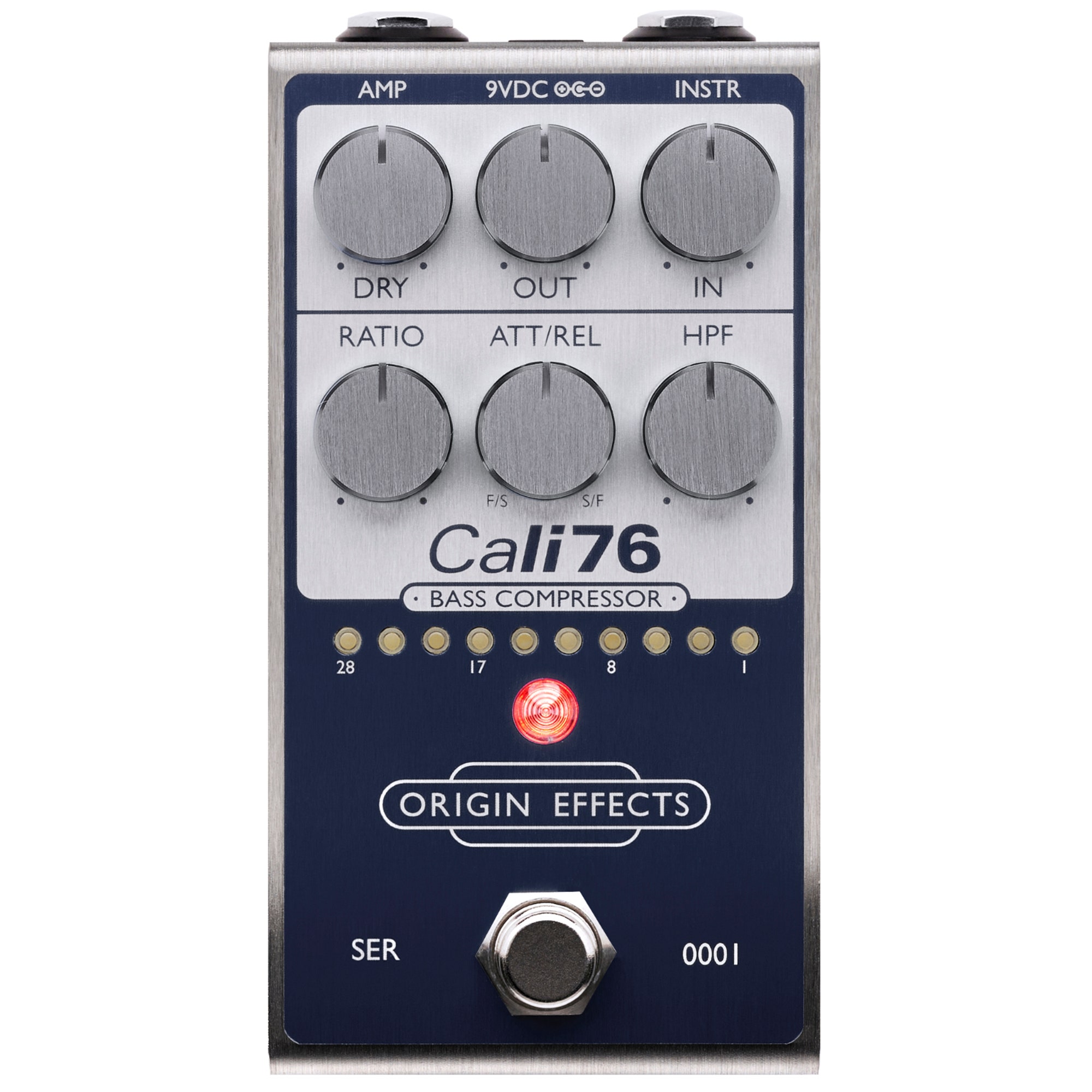 Origin Cali76 Bass Compressor Fifteen Blue Pedal