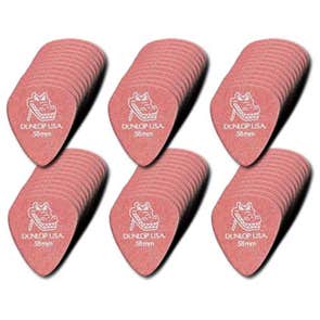 Dunlop 417P Gator Grip Standard Guitar Picks .58mm 12 Pack Red