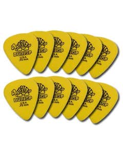Dunlop 4181 Tortex Standard Guitar Picks .73mm 12 Pack Yellow