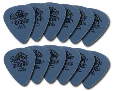 Dunlop 4181 Tortex Standard Guitar Picks 1.0mm 12 Pack Blue