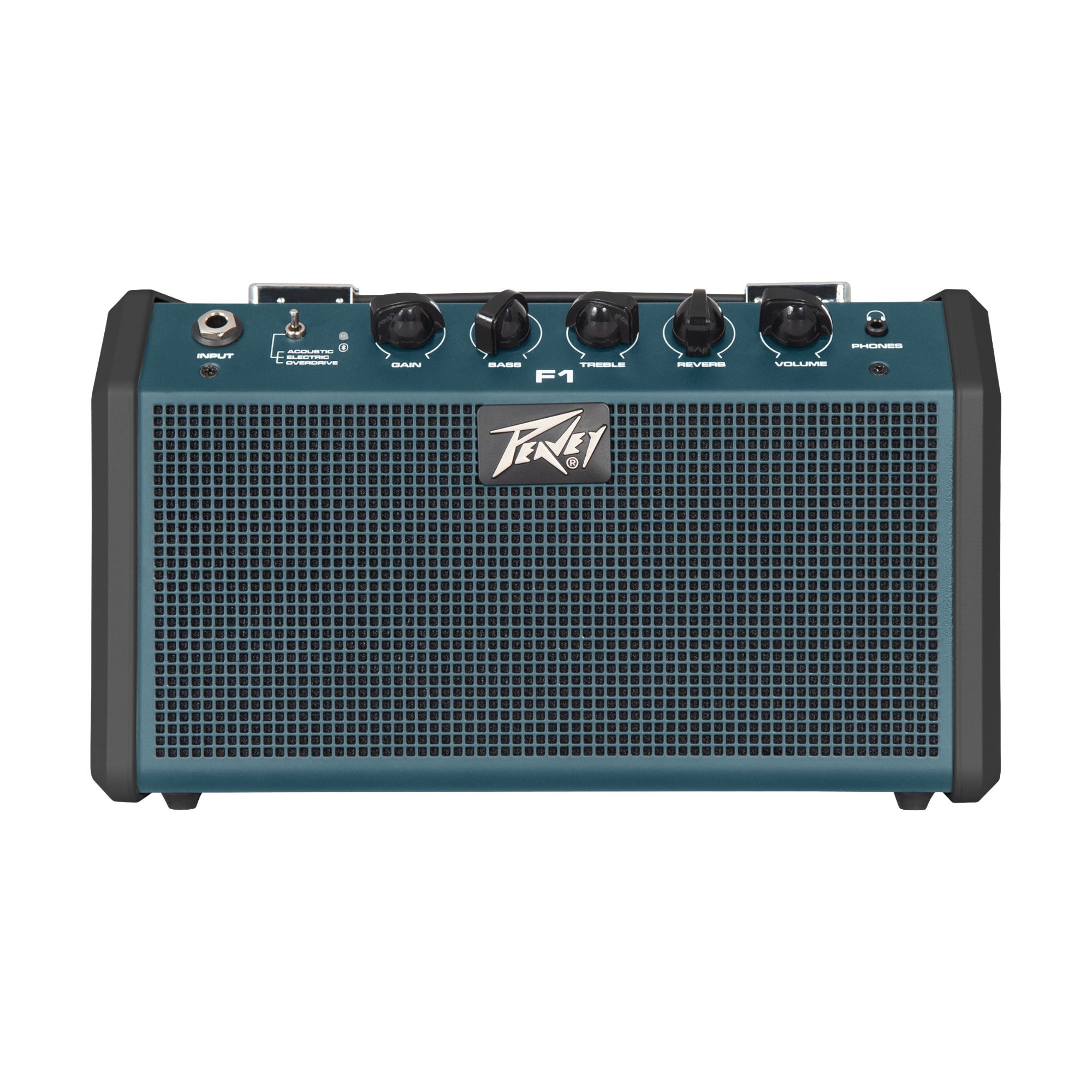 Peavey F1 BT Wireless Miniamp Blue 2x3 Inches 14 Watts