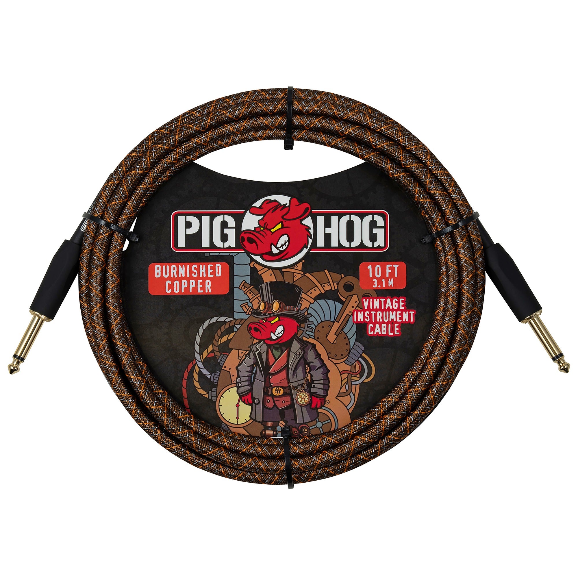 Pig Hog Burnished Copper Instrument Cable 10 Feet