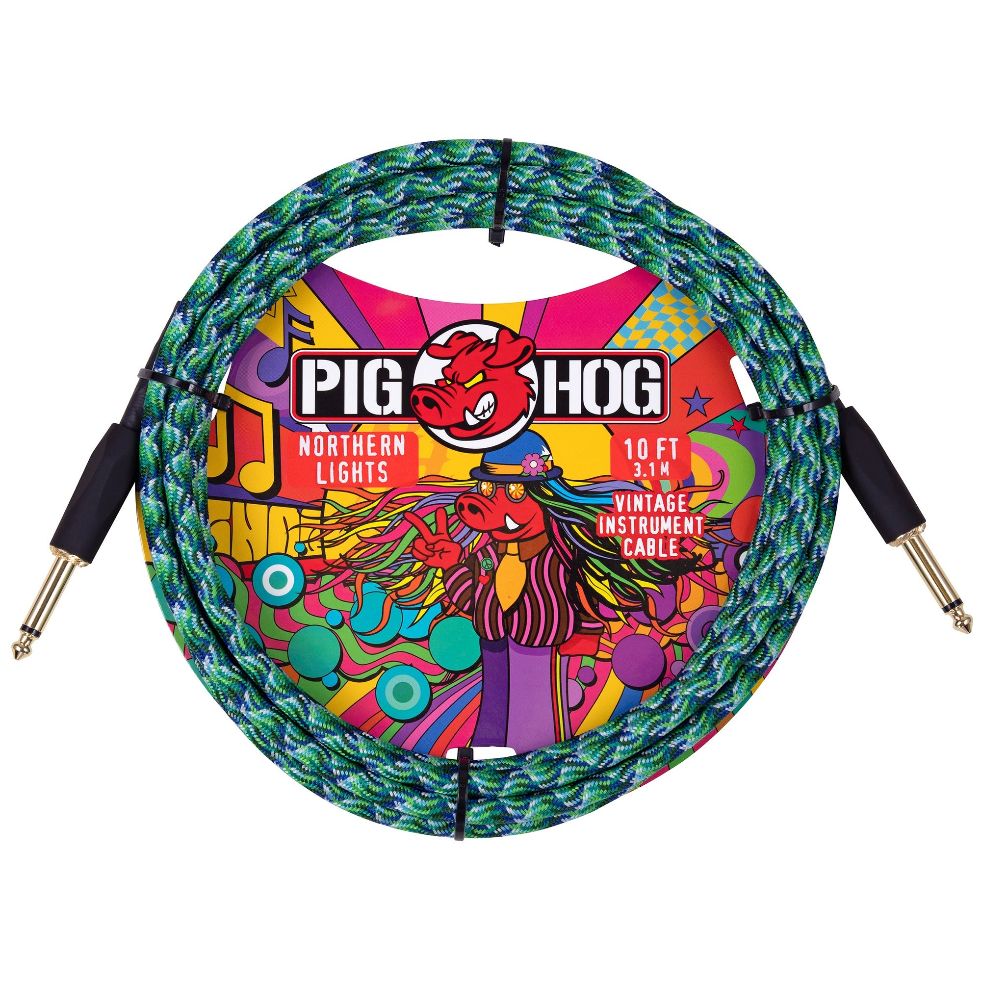 Pig Hog Northern Lights Instrument Cable 10ft