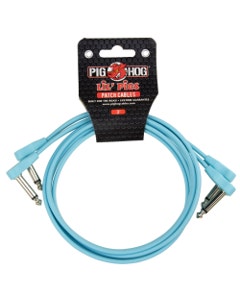 Pig Hog PHLSK3DB Lil Pigs Low Profile Patch Cables