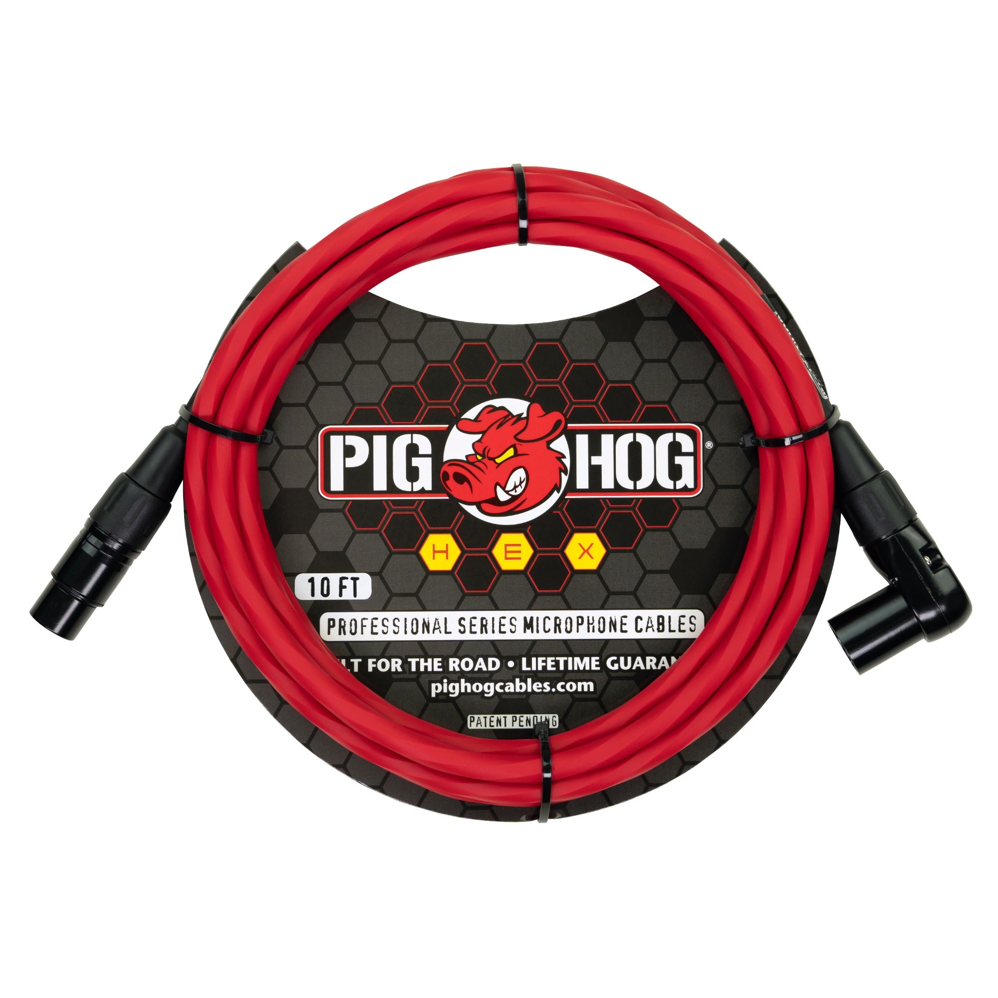 Pig Hog PHMH10 Hex Series Right Angle Mic Cable 10 Feet