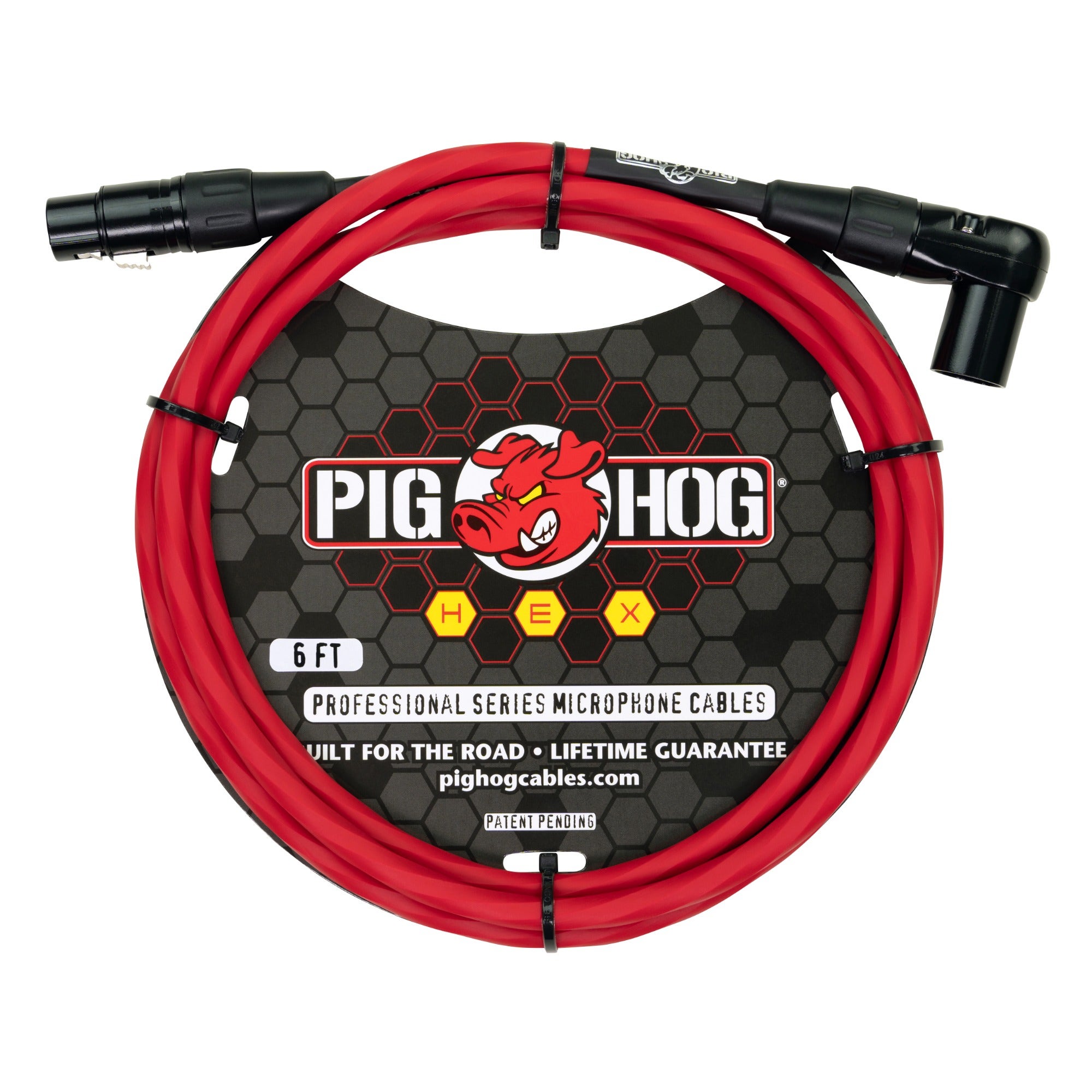 Pig Hog PHMH Hex Series Right Angle Mic Cable 6 Feet