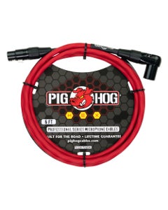 Pig Hog PHMH Hex Series Right Angle Mic Cable 6 Feet