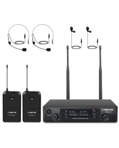 Phenyx Pro PTU712B Dual UHF Bodypack Wireless System