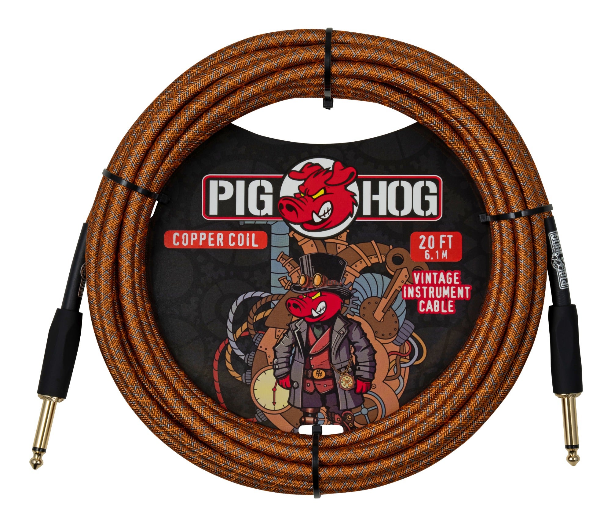 Pig Hog Copper Coil Instrument Cable 20 Feet