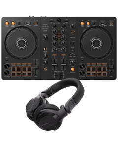 Pioneer DJ DDJFLX4 DJ Controller with HDJCUE1 Headphones