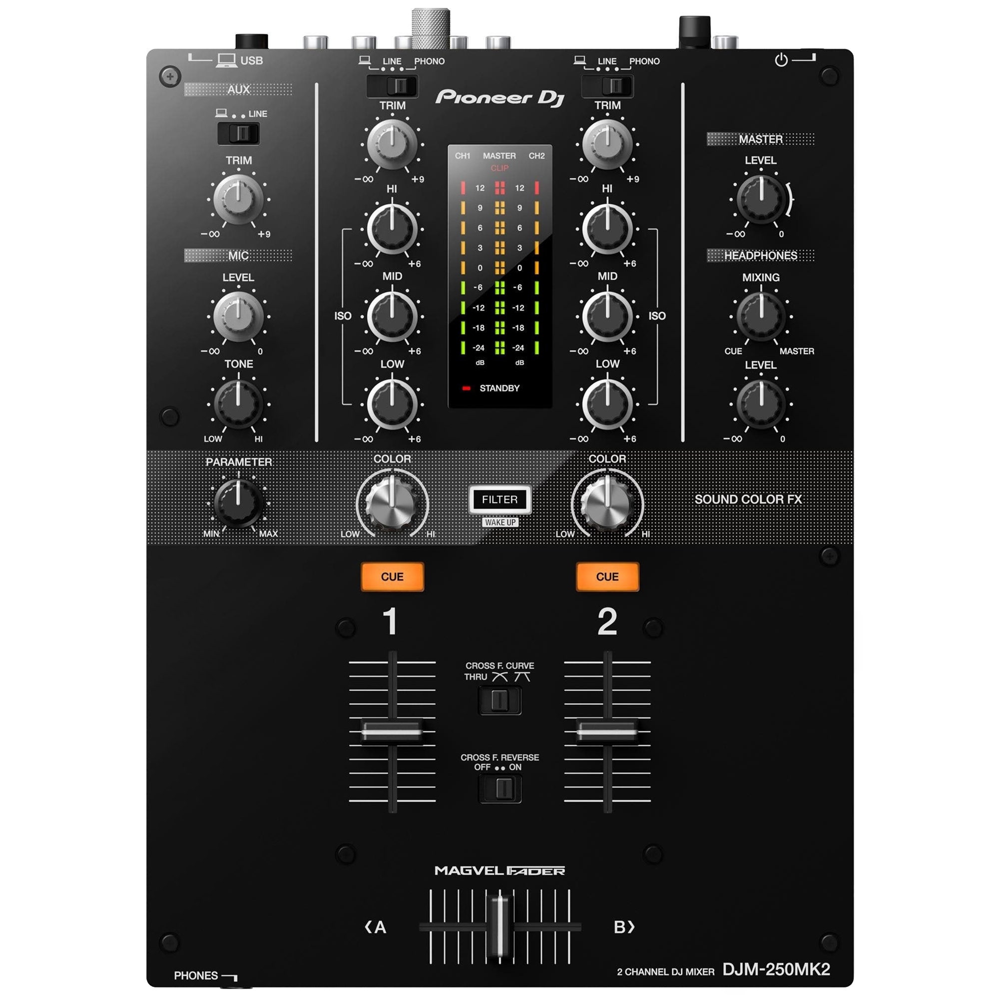 Pioneer DJ  DJM250MK2 DJ Mixer