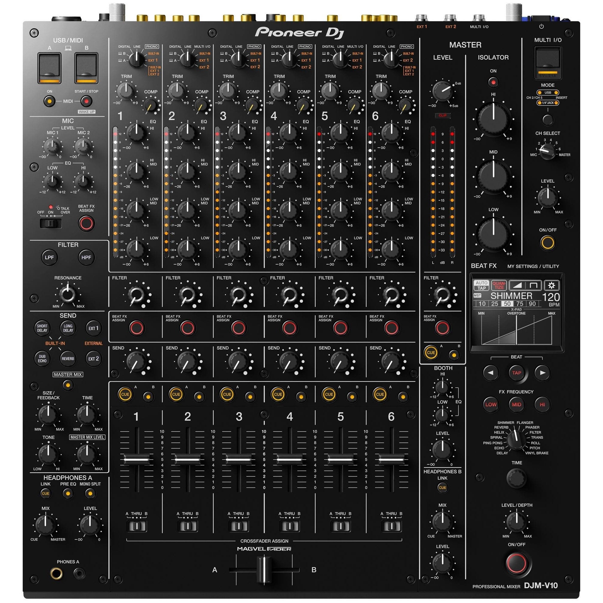 Pioneer DJ DJMV10 Professional DJ Mixer