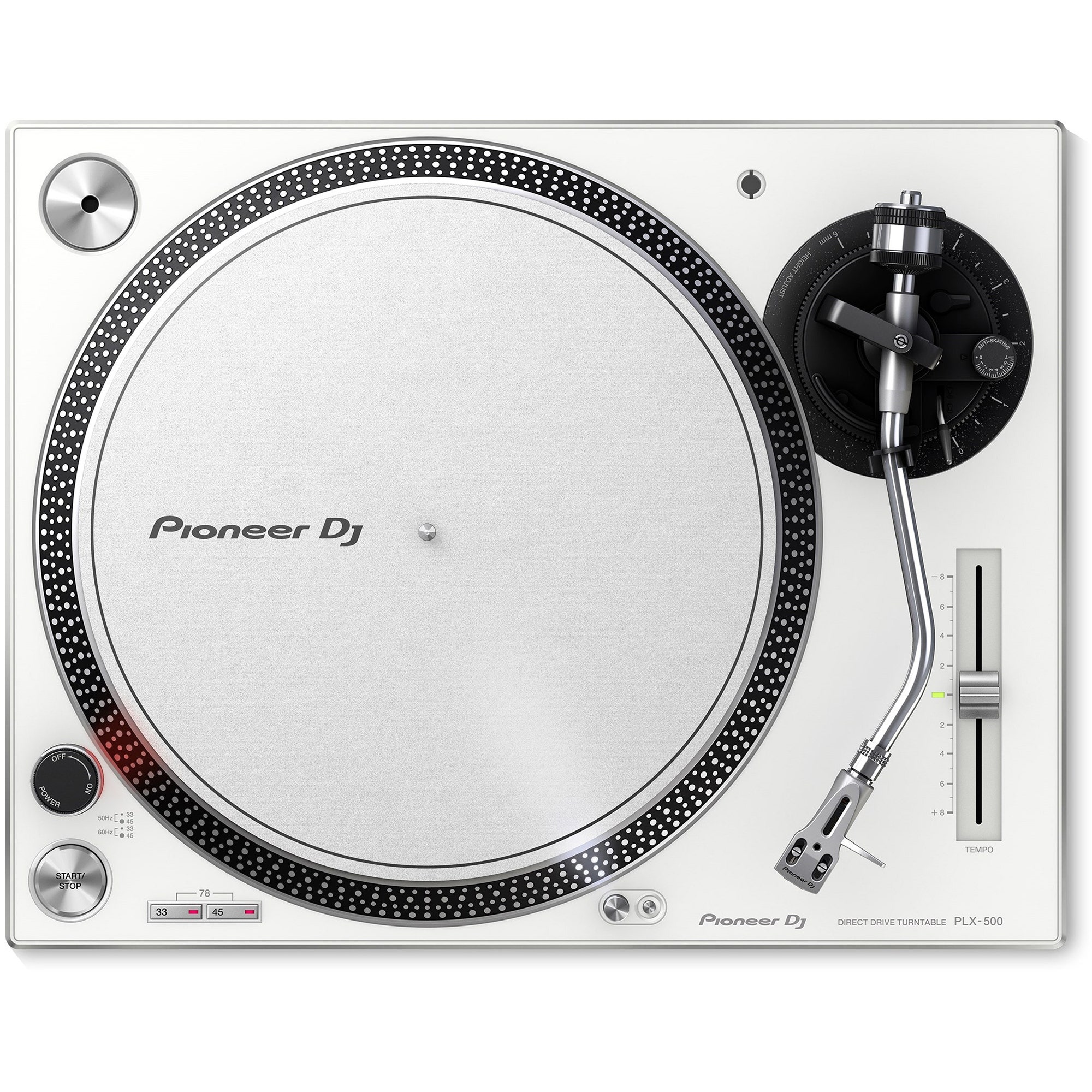 Pioneer DJ  PLX500W Direct Drive Turntable in White
