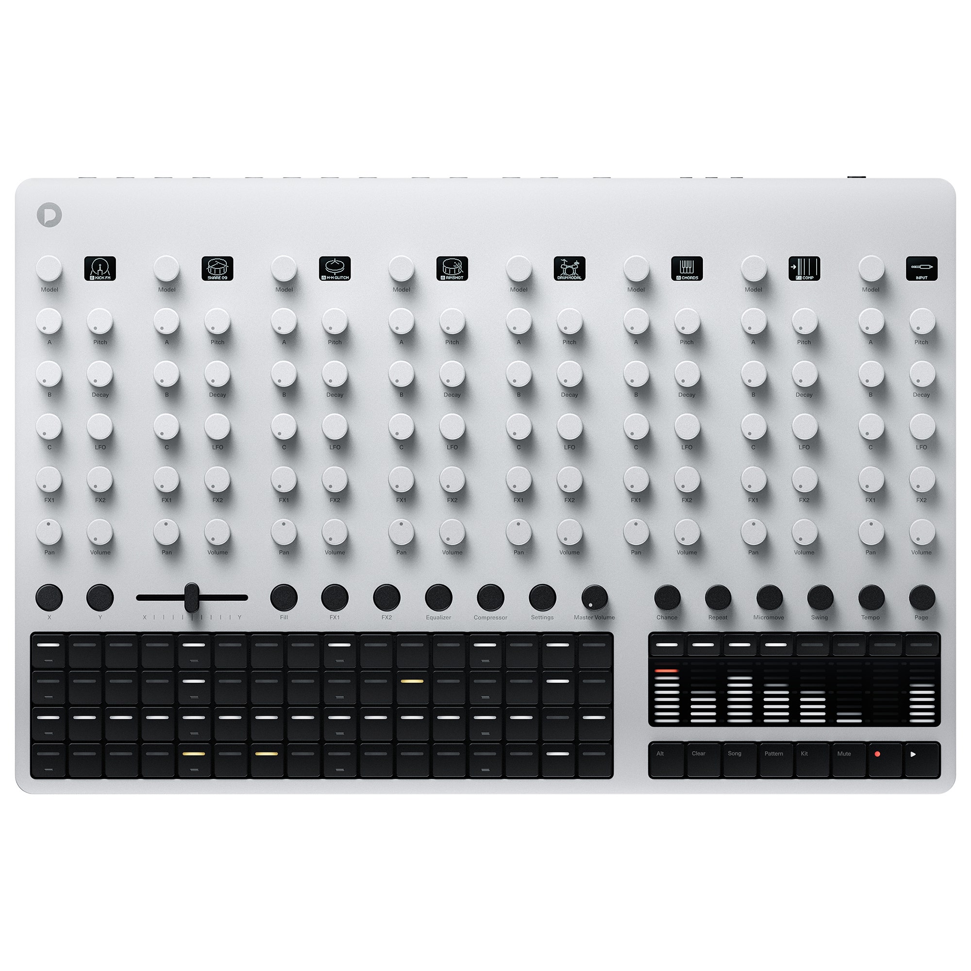 Polyend Drums Analog and Digital Drum Machine White