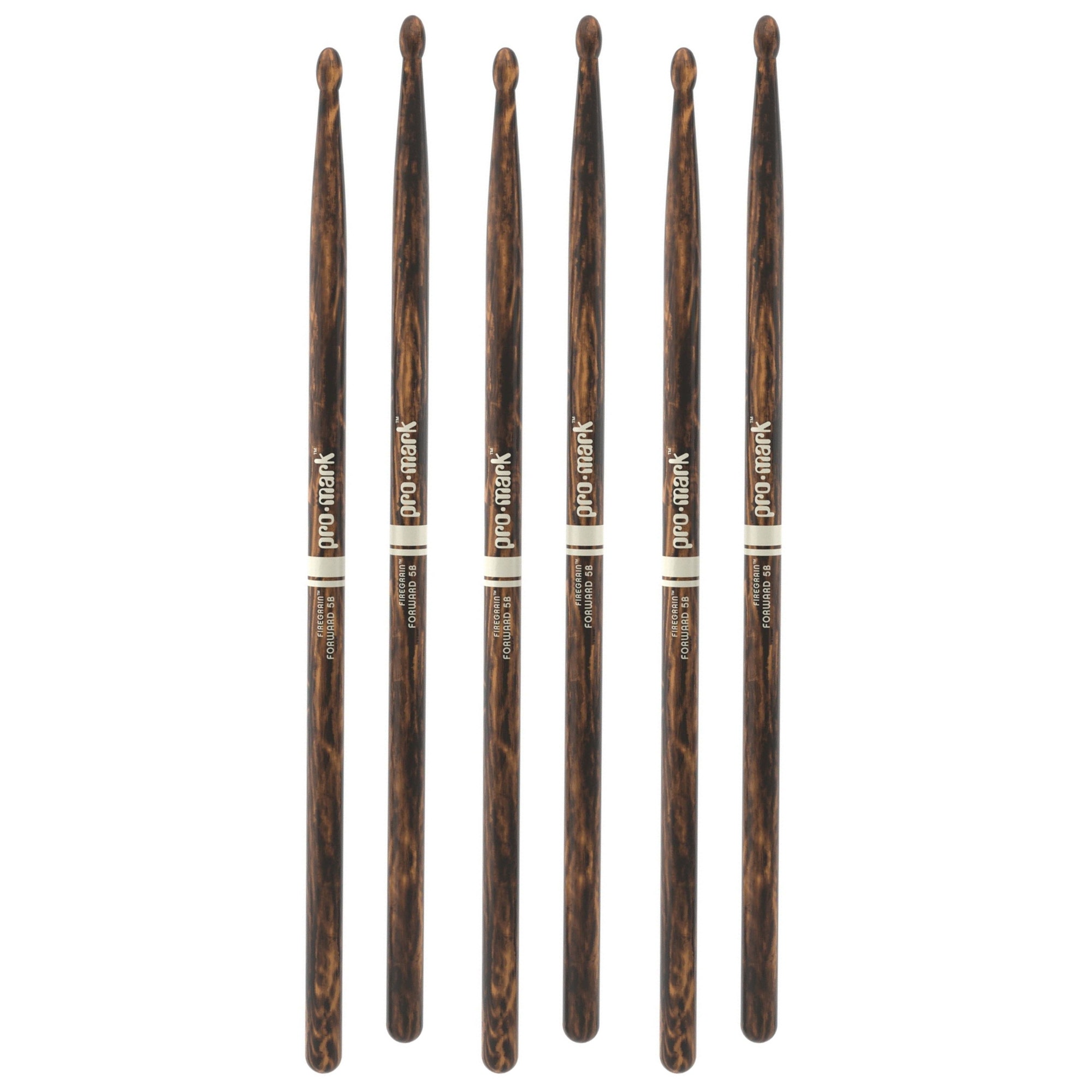 Pro-Mark FireGrain 5A Drumsticks Wood Tip 3 Pak