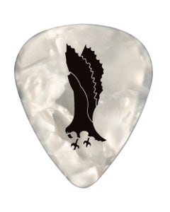 PRS White Pearloid Eagle Celluloid Picks Thin 12-Pack