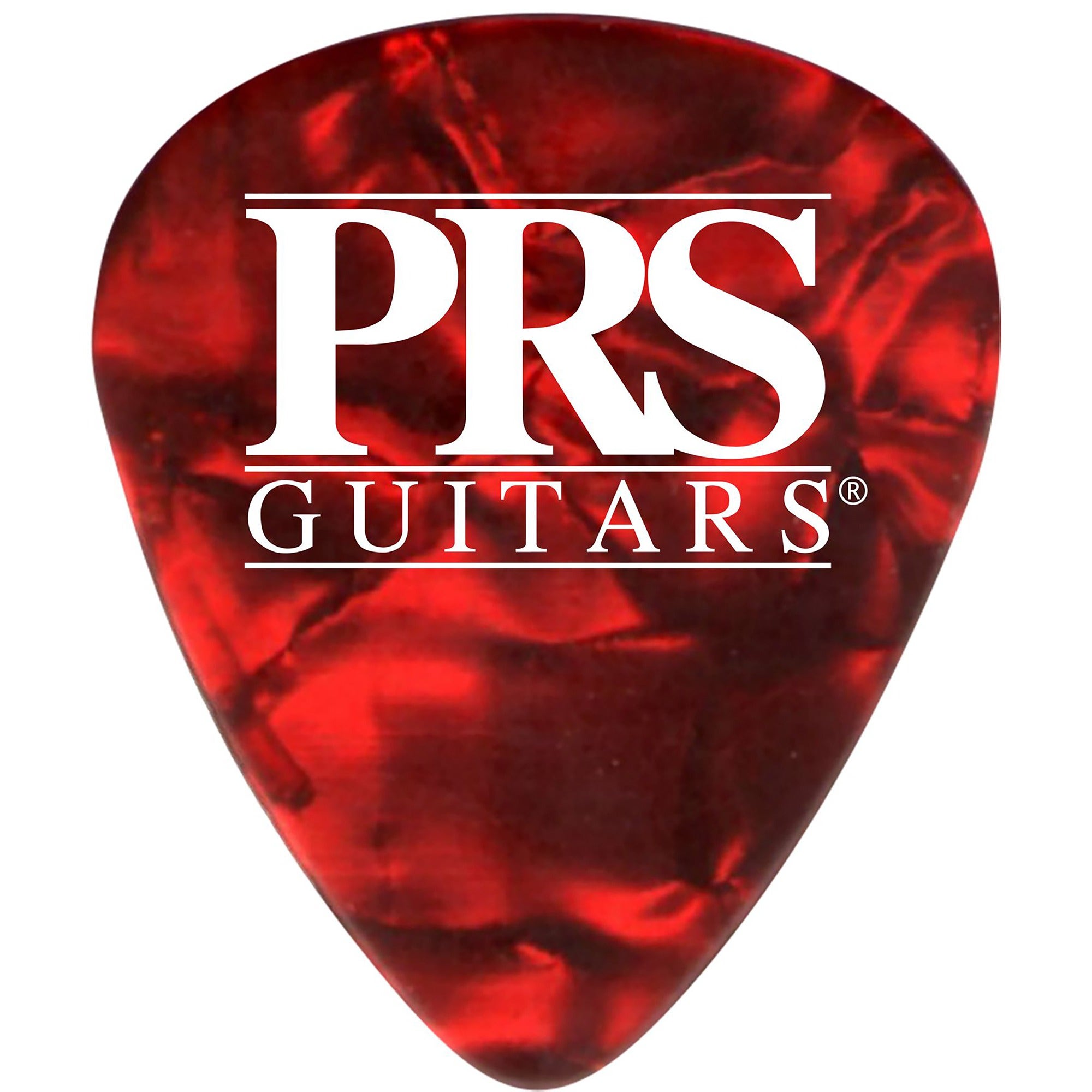 PRS Red Tortoise Logo Celluloid Picks Thin 12-Pack