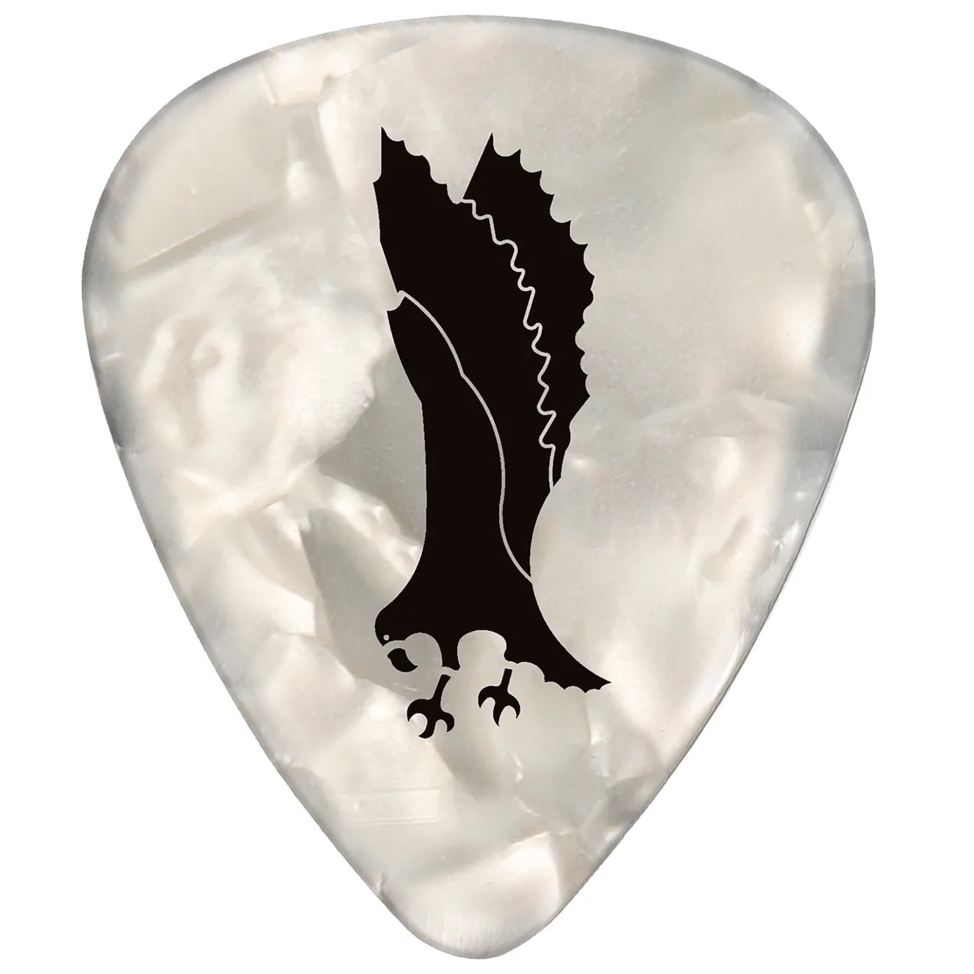 PRS White Pearloid Eagle Celluloid Picks Medium 12-Pack