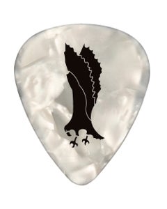 PRS White Pearloid Eagle Celluloid Picks Medium 12-Pack