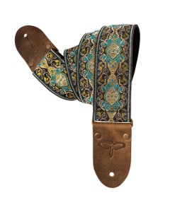 PRS Deluxe Retro Jacquard Guitar Strap 2" Teal