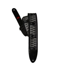 PRS Padded Strap Custom Jacquard Bird Wavelength Charcoal with FLASH