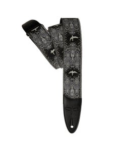 PRS 2" Strap Custom Jacquard Bird Fleur Charcoal
