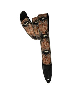 PRS 2" Strap Custom Jacquard Birds Fleur Peach