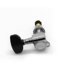 PRS Designed Locking Tuner Single Treble Chrome with Black Wing Buttons