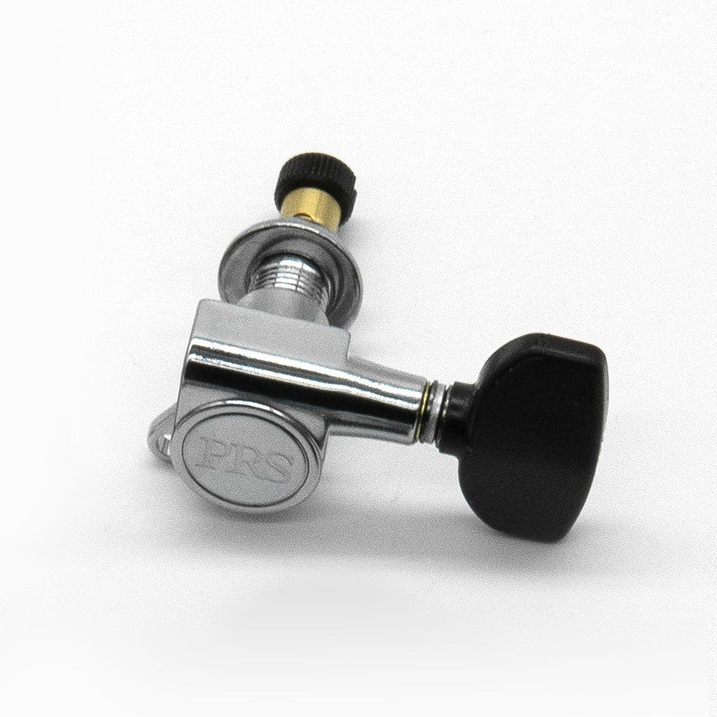 PRS Designed Locking Tuner Single Bass Chrome with Black Wing Buttons