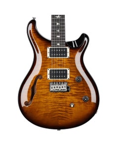 PRS CE24 Semi-Hollow Guitar Black Amber with Gig Bag