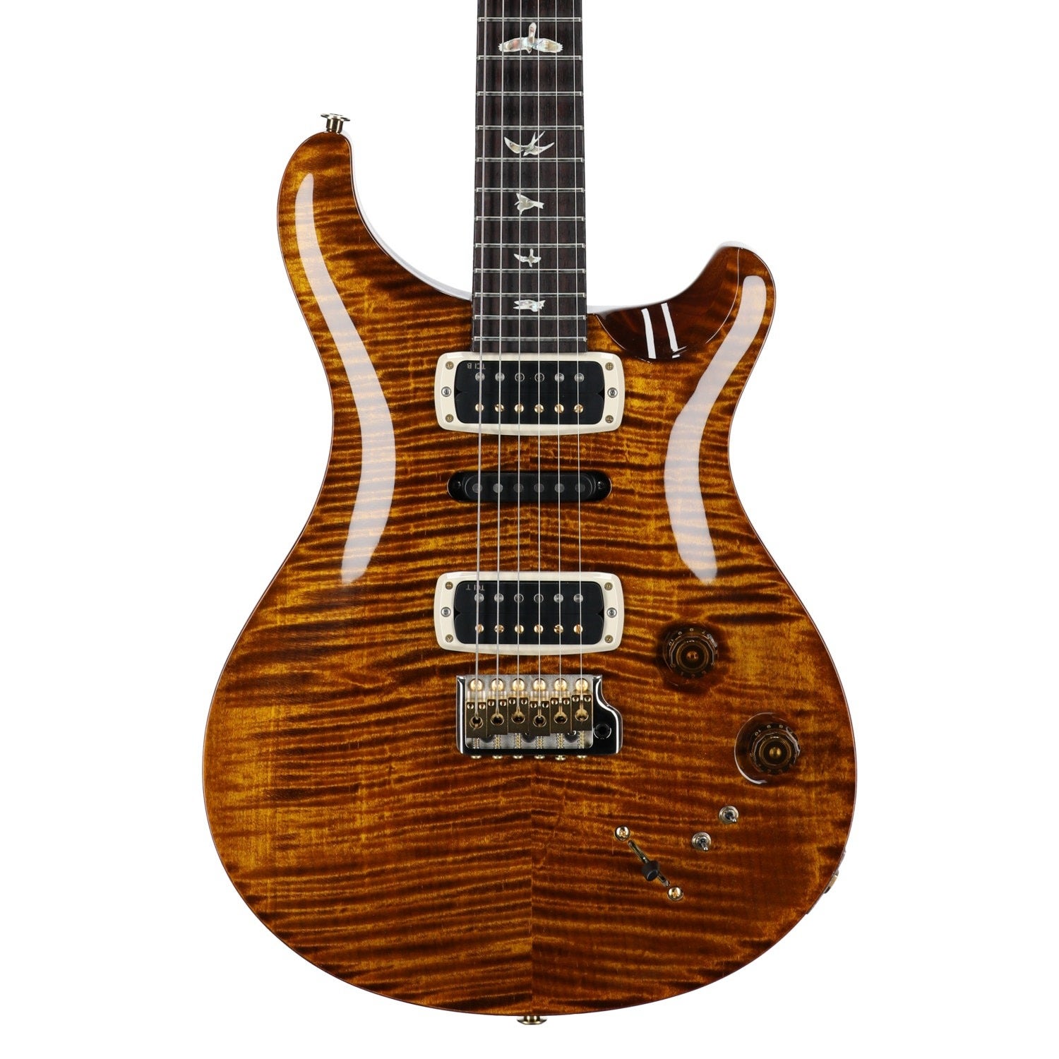 PRS Modern Eagle V 10-Top Black Gold with Case