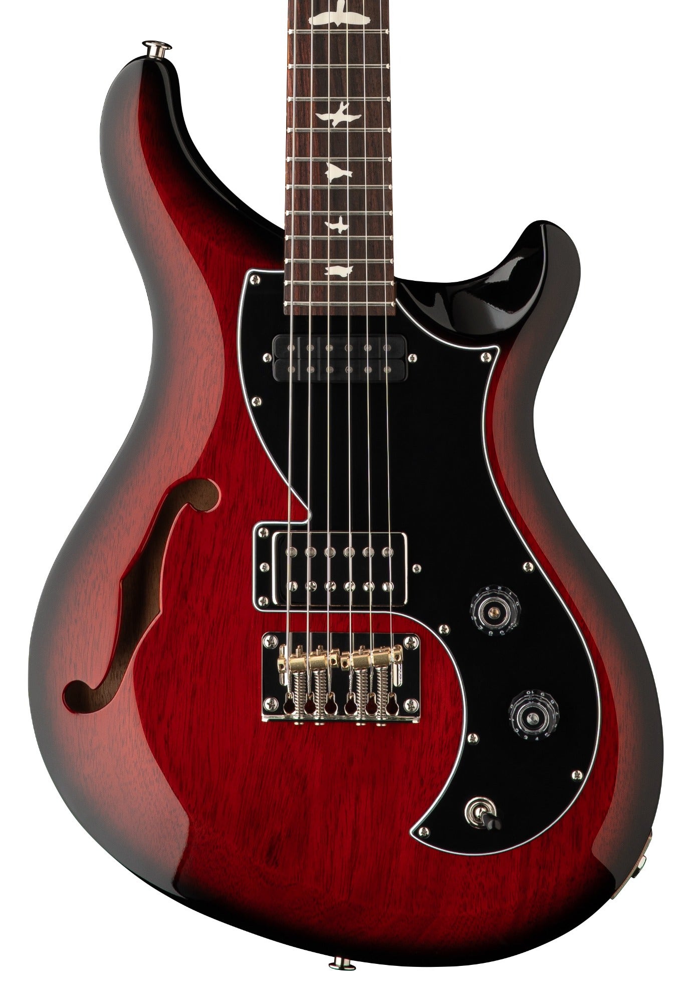 PRS S2 Vela Semi-Hollow Guitar Scarlet Sunburst with Gigbag