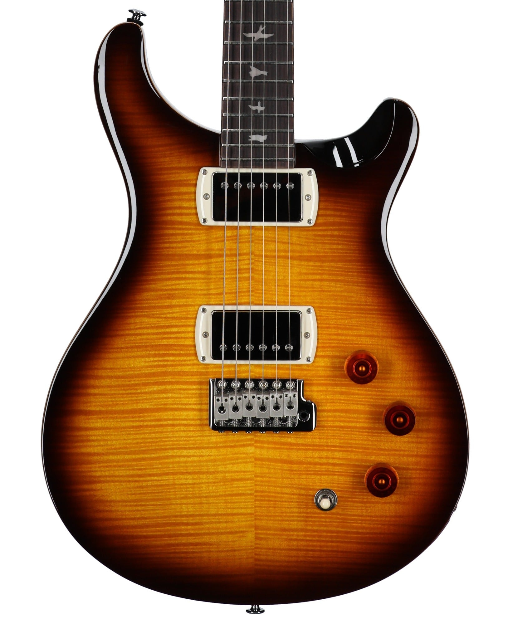 PRS SE DGT Birds Guitar with Gig Bag McCarty Tobacco Sunburst