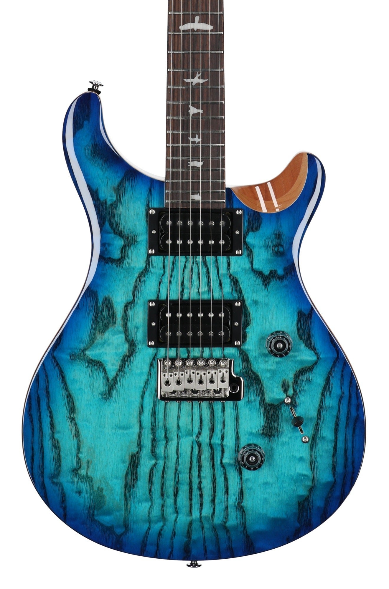 極美品　PRS Custom SE24 Exotic Burled Ash PRS SE Exotic Custom 24-08 Burled Ash Guitar with Gig Bag