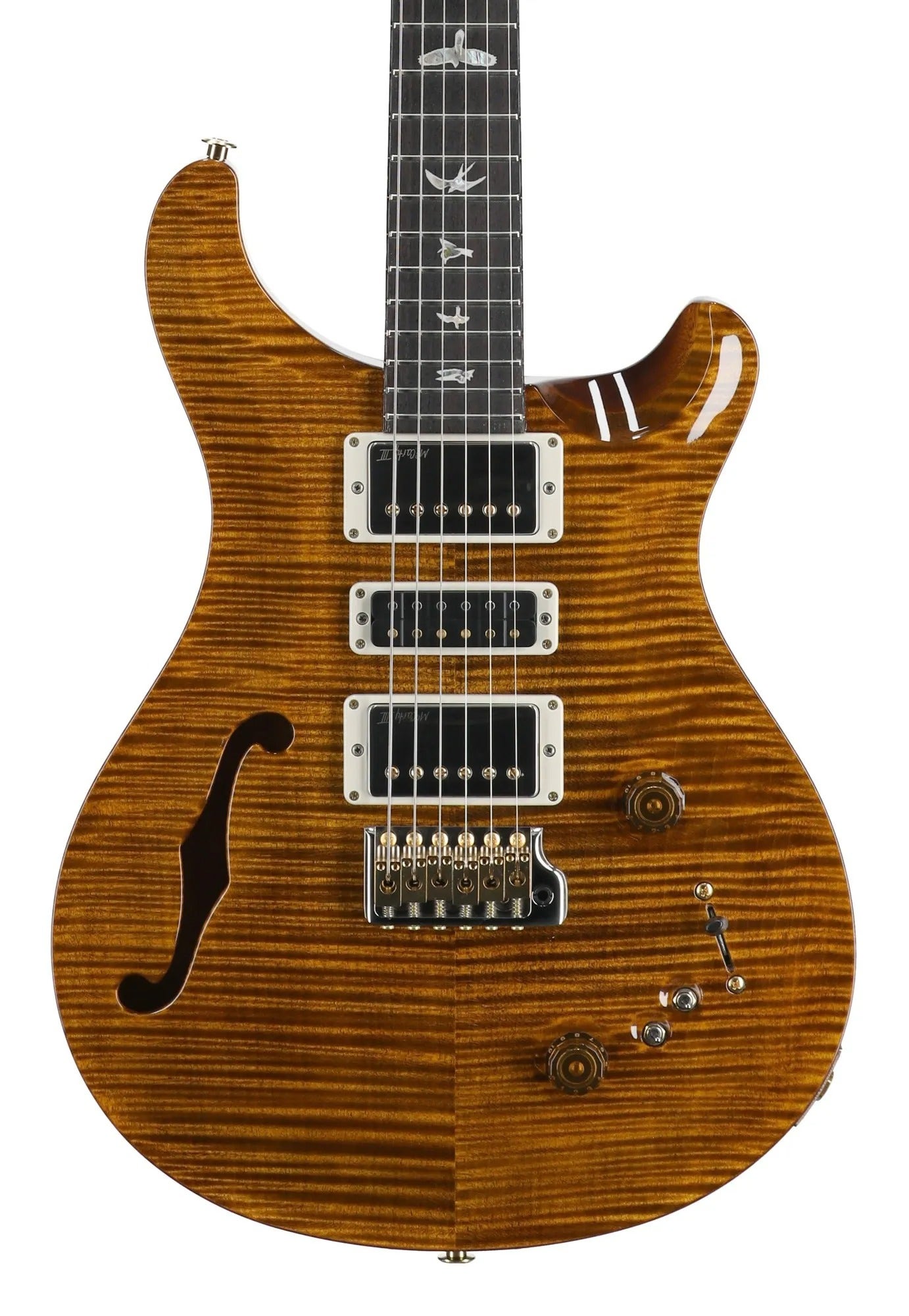 PRS Special Semi-Hollow 10-Top Black Gold with Case