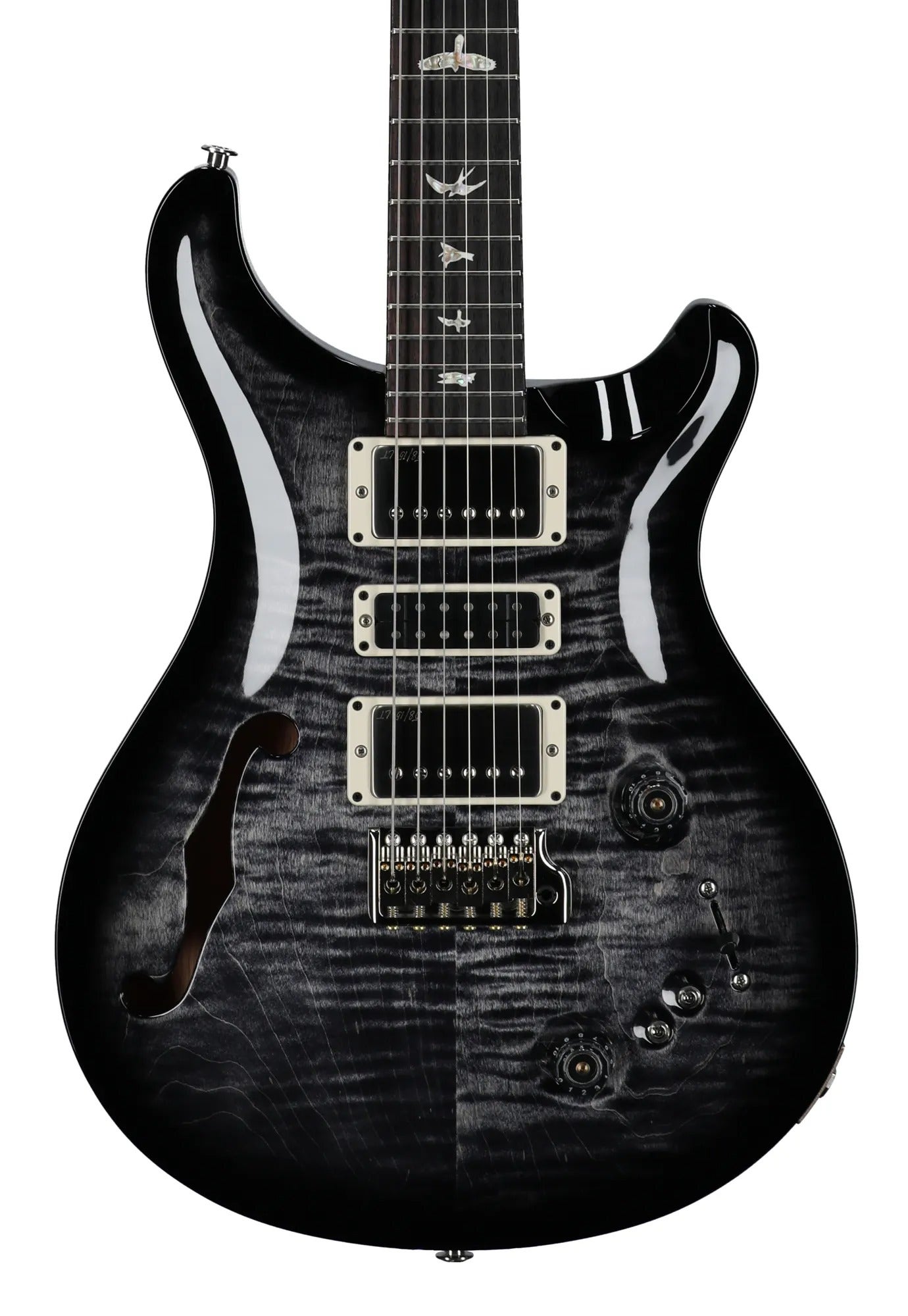 PRS Special Semi-Hollow Guitar with Case Charcoal Wraparound Smoke