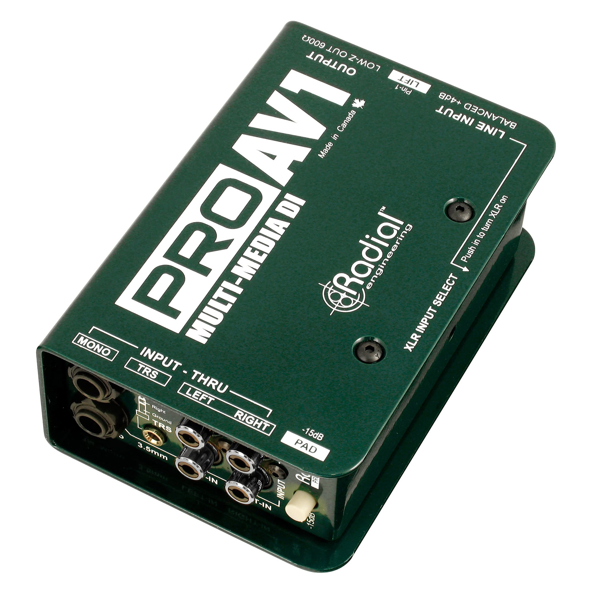 Radial Engineering ProAV1 Passive DI for Audio Visual