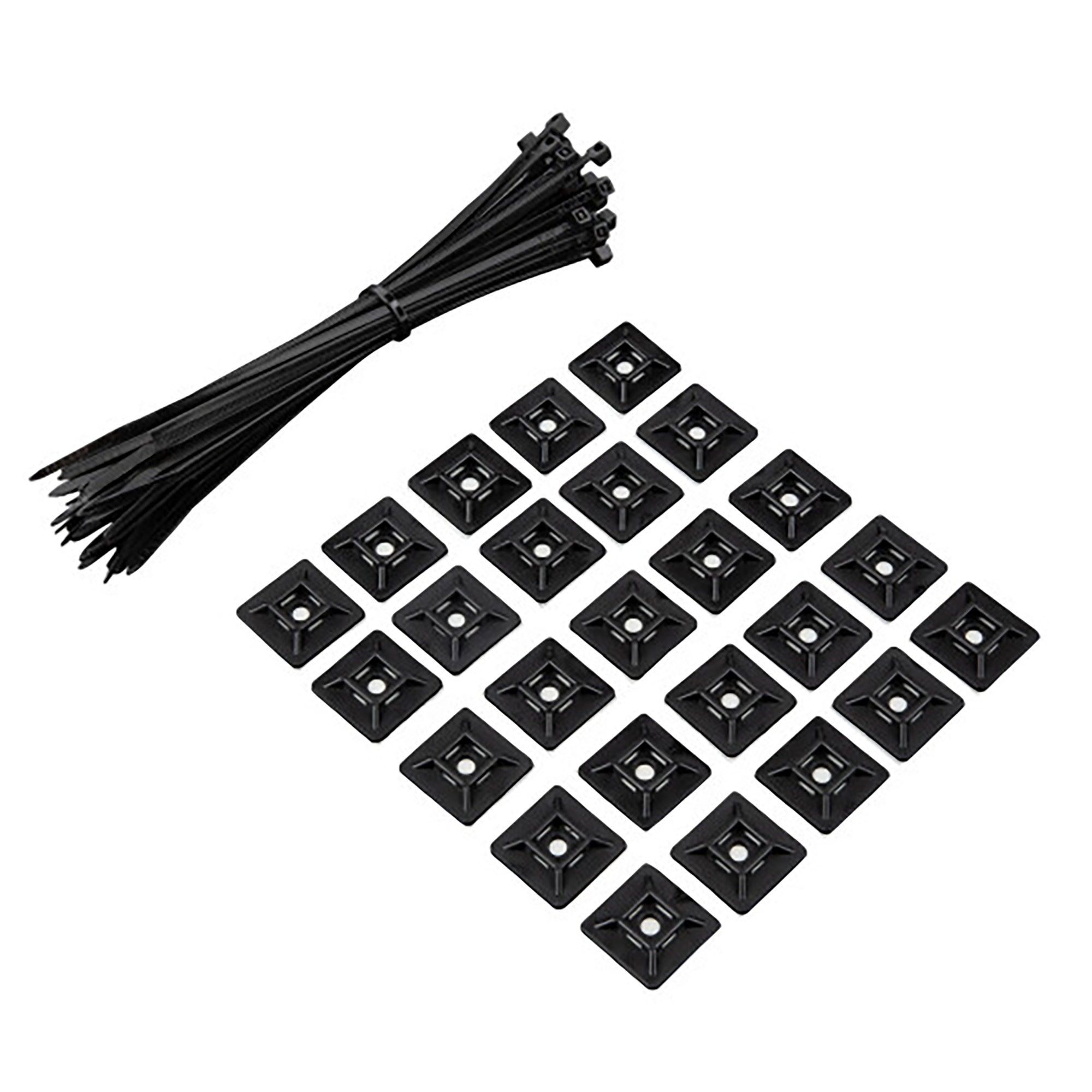 Rockboard Cable Set 50 CableTies and 25 Holders