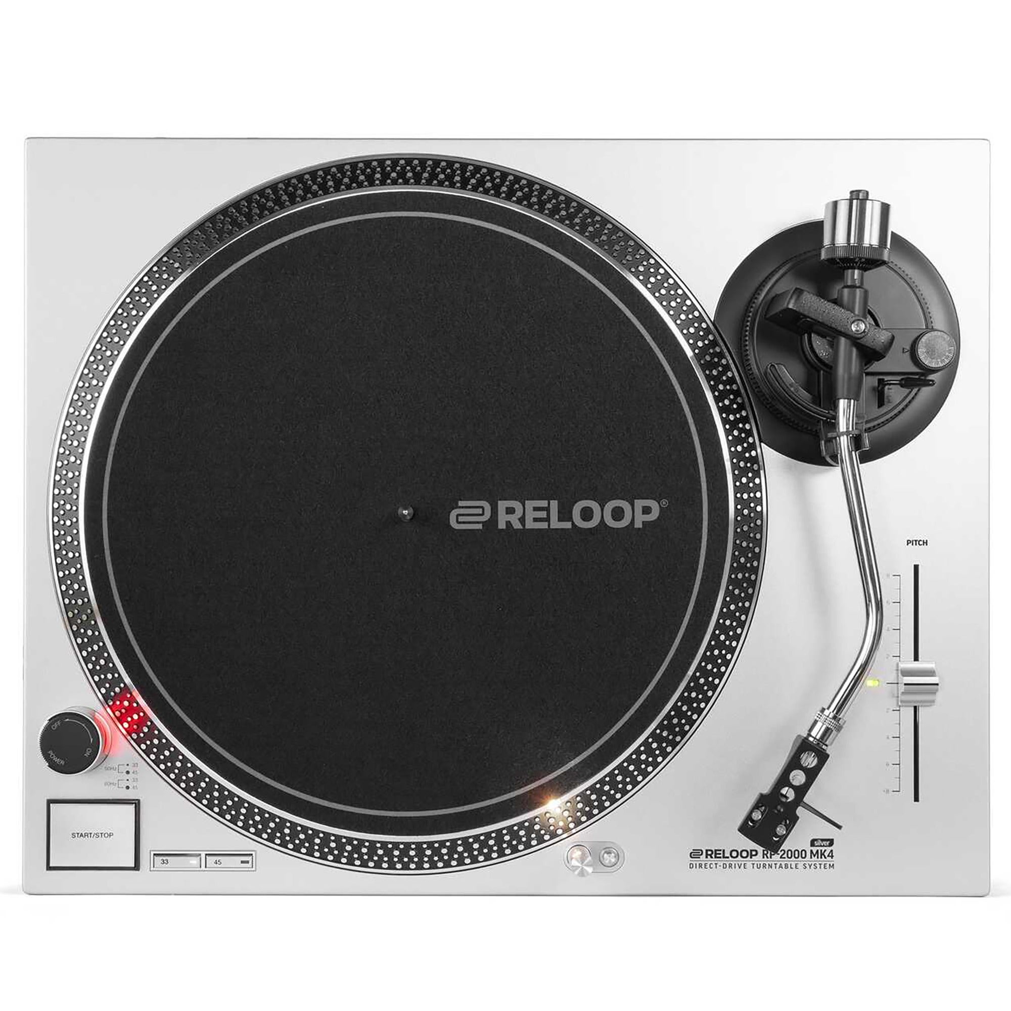Reloop RP2000 MK4 Direct Drive Turntable in Silver