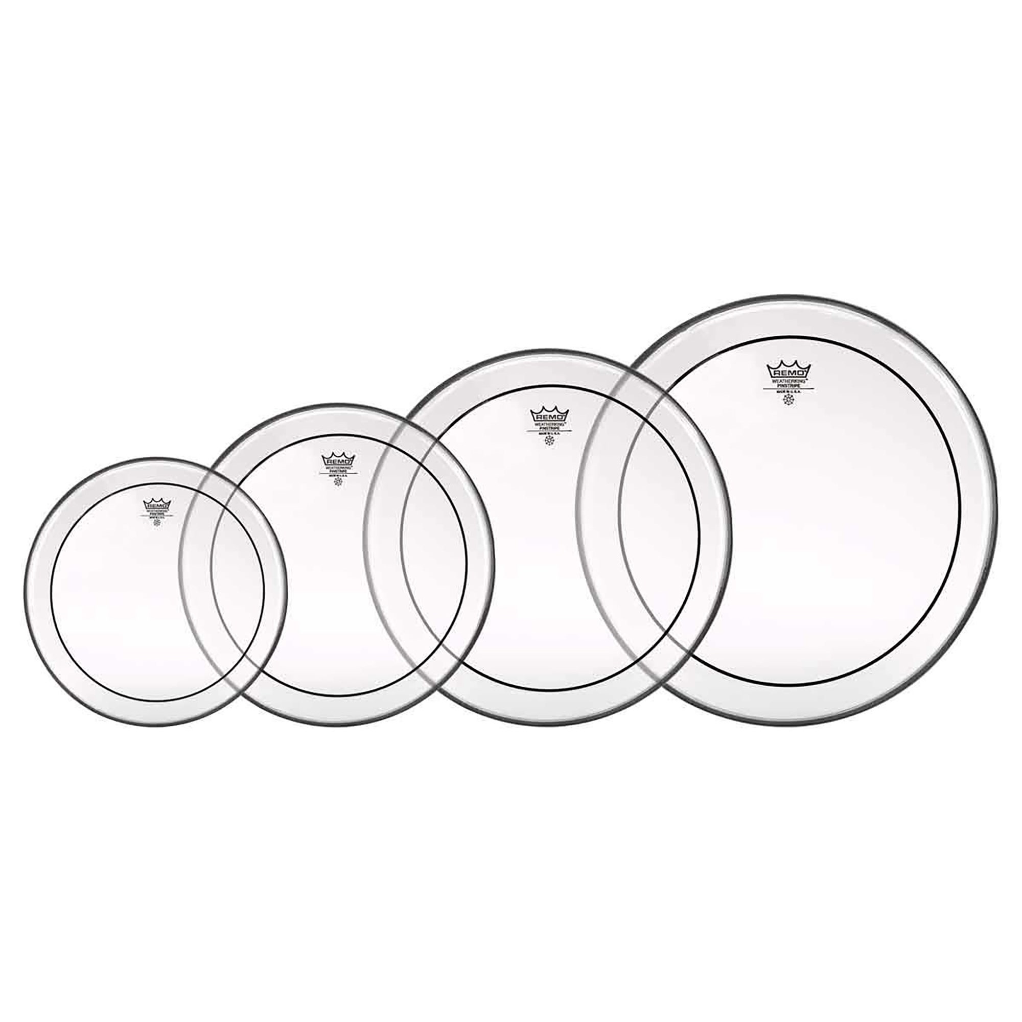 Remo Pinstripe Tom Pack Clear 10 12 14 16 SIOC