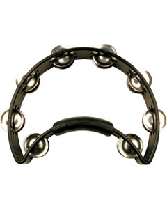 Rhythm Tech RT1010 Hand Held Tambourine Black Nickel Jingles