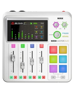 RODE RodeCaster DUO White Compact Integrated Audio Production Studio