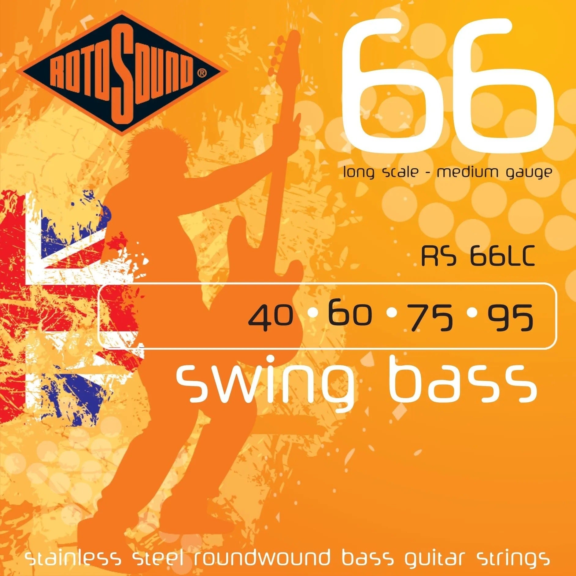 Rotosound Swing Bass Long Scale Bass Strings 40-95 Medium