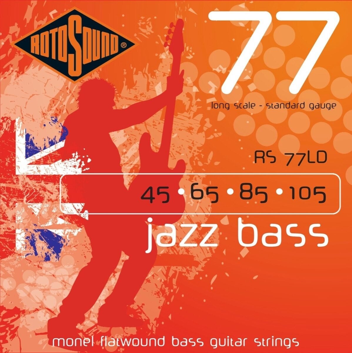 Rotosound Jazz Bass 77LD Monel Flatwound Bass Strings