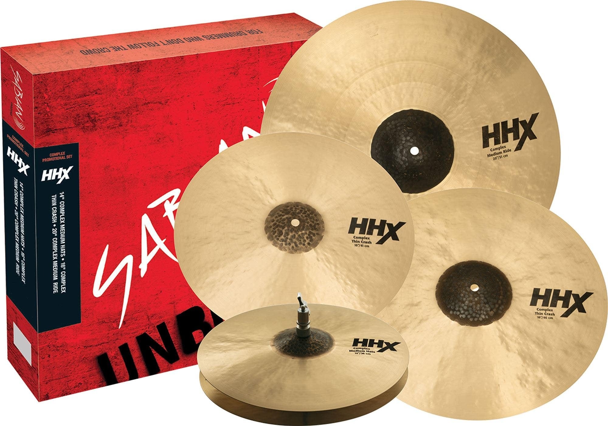 Sabian HHX Complex Promotional Cymbal Set with 18-Inch