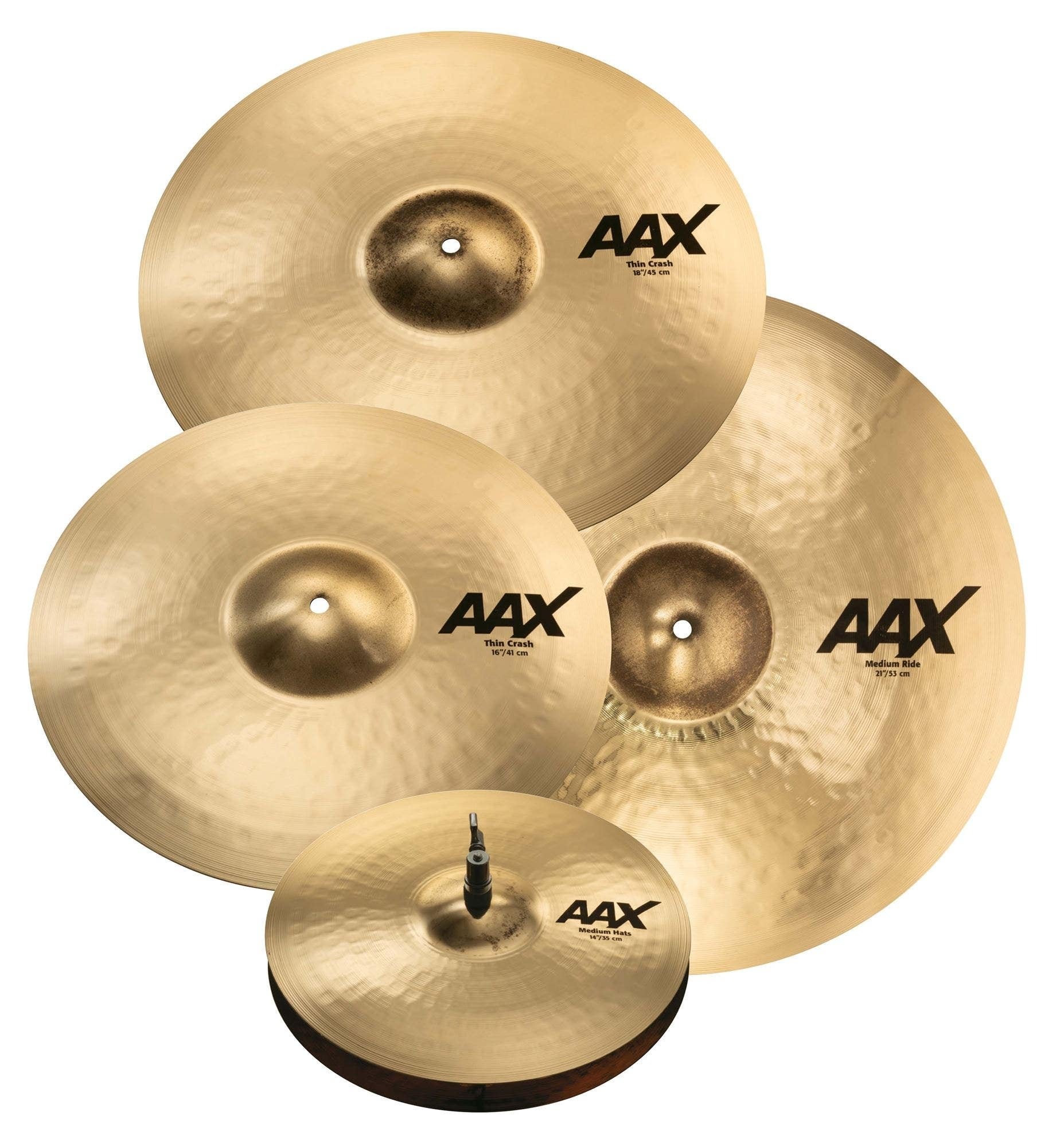 Sabian AAX 25005XCPB Promotional Cymbal Set with 18" Thin Crash