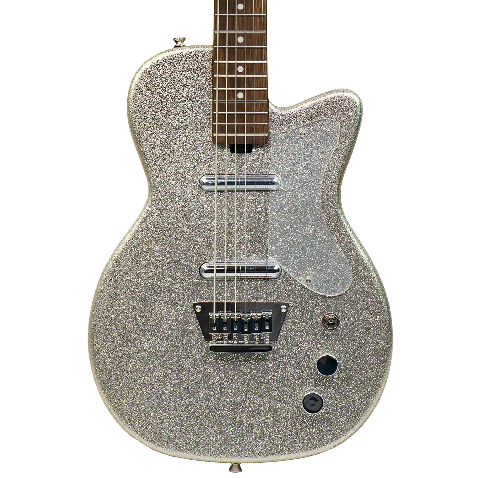 Silvertone 1373 Baritone Guitar Heavy Silver Flake