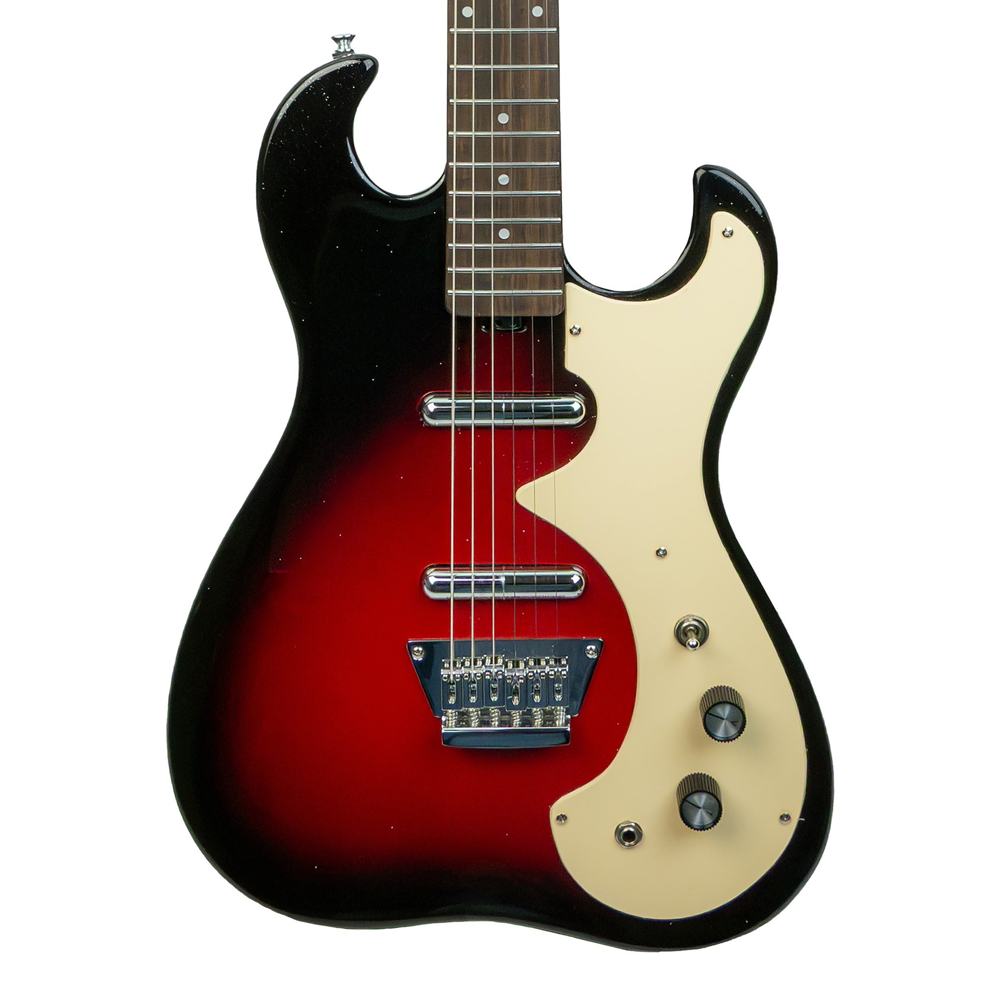 Silvertone 1449 Electric Red Silver Flake Burst