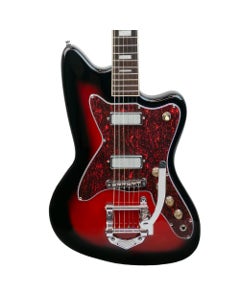 Silvertone 1478 Electric Guitar with Bigsby Red Sunburst